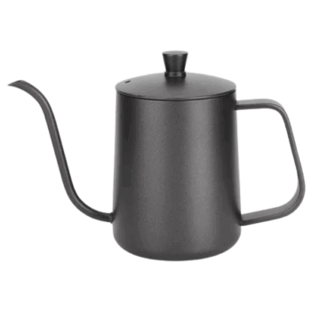 Jarra cuello de ganso con tapa Acero Inoxidable Negro