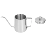 Jarra cuello de ganso con tapa Acero Inoxidable Plata